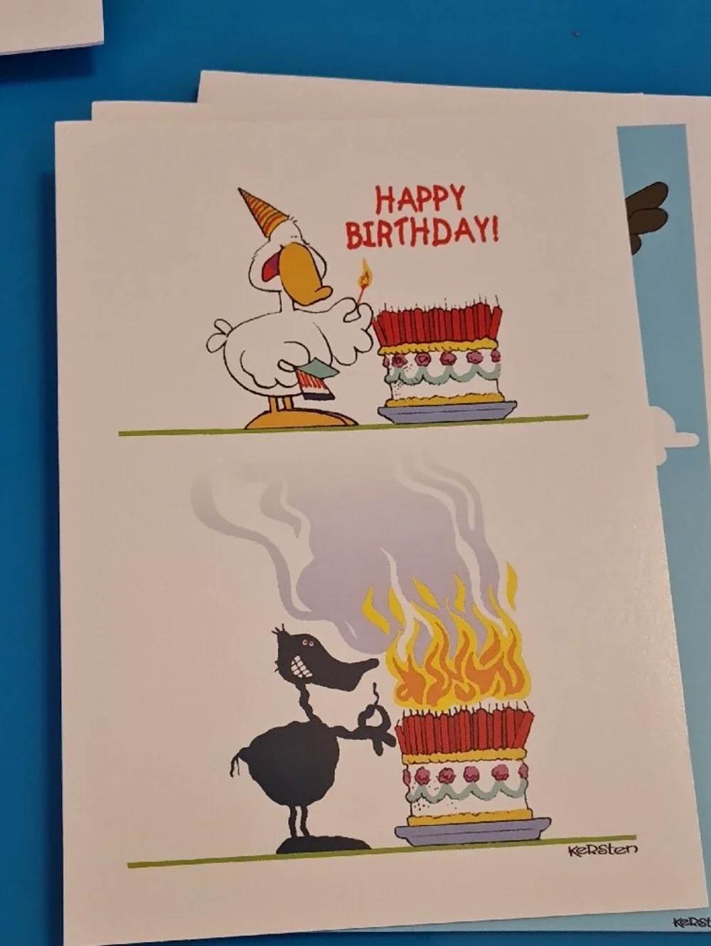 Greeting Card Set – 7 Different Birthday Cards with envelopes